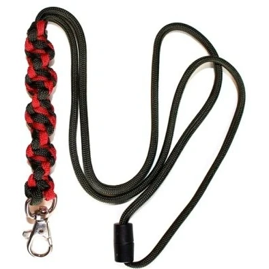 Image of Dog &amp; Field Whistle Lanyard 6 Colour/Design Options (Red Twisted)