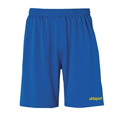 Image of uhlsport Kid&#039;s Center basic shorts Children&#039;s, Azure/Lime Yellow, 128