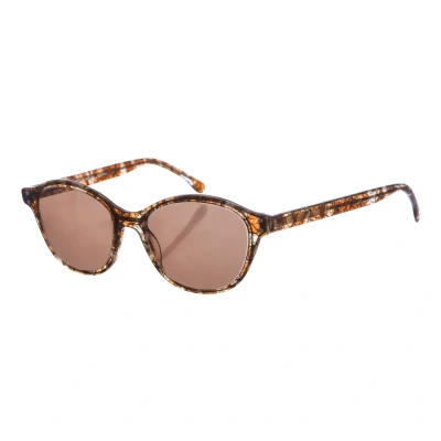 Image of Zen Womens Z470 oval shape acetate sunglasses for women Brown One Size