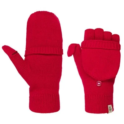 Image of Roeckl Women&#039;s Essentials Kapuzenhandschuhe Gloves, DarkRed, Standard Size