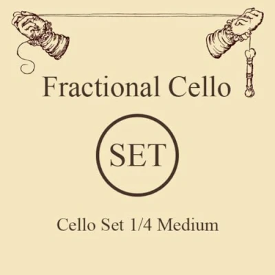 Image of Larsen Cello Strings Original Fractional small sizes Set 1/4 Medium