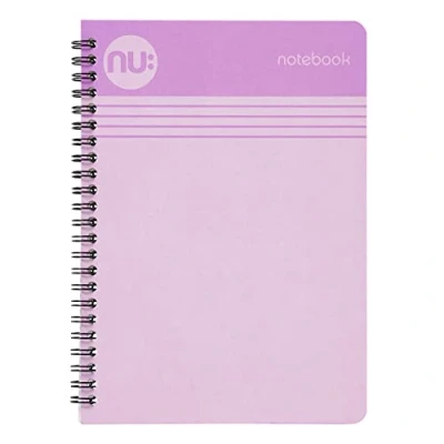 Image of NU: Notebooks Cloud Pastels Range A5 Lilac Notebook Wirebound 110 Pages (NU004114 FSC)