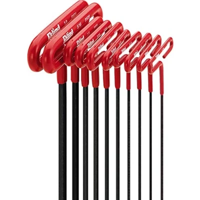 Image of EKLIND 53610 Cushion Grip Hex T Key allen wrench 10pc set SAE Inch Sizes 3/32 3/8 6in series