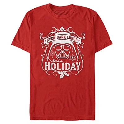 Image of Star Wars Holiday Sith Organic Short Sleeve T Shirt, red, M