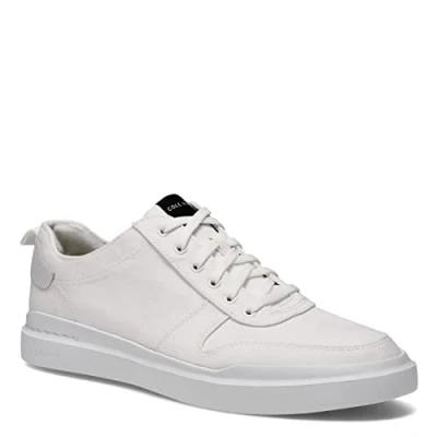 Image of Cole Haan Men&#039;s Grandpro Rally Court Sneaker, Optic White Canvas, 7 UK