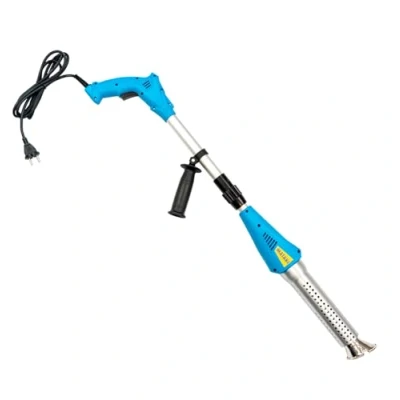 Image of Electric Weed Burner Quick and Easy Application Manual Push Button Control Ergonomic Design Telescopic Lance 2m Cord Up to 650ºC Garden Made in Europe
