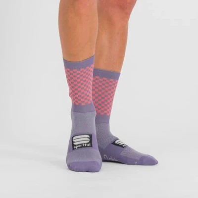 Image of Sportful 1123045 537 CHECKMATE Socks Unisex MULLED GRAPE M/L