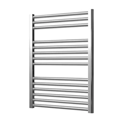 Image of Greened House Extra High Heat Output Chrome Central Heating Flat Towel Rail 600 x 800mm Bathroom Radiator Heater Up to 26% More