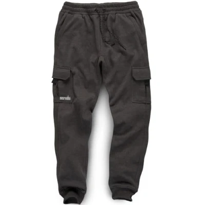 Image of Scruffs Mens Slim Fit Trade Jogger Sweatpants, Grey, XL UK