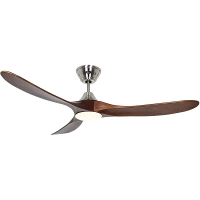 Image of CASAFAN Eco Genuino L Ceiling Fan, Rotor Blade 1520 mm, Walnut/Chrome