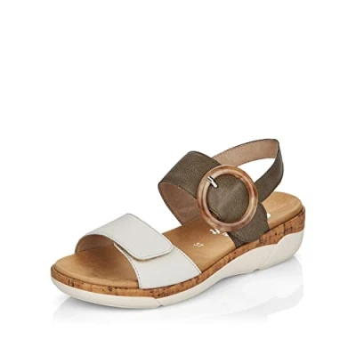 Image of Rieker Women&#039;s Remonte Damen R6853 Sandalen Sandal, grün, 5 UK