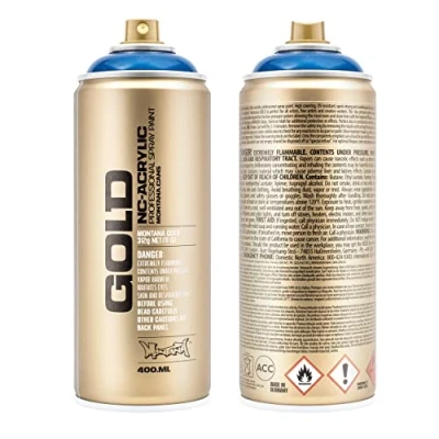 Image of Montana Cans Spray Can Gold 400 ml Transparent Colours, Gld400 t5080 Ultramarine