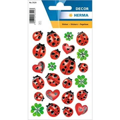 Image of HERMA Sticker Decoration Ladybird Silver