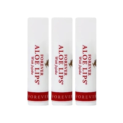 Image of 3x aloe vera lips balm by forever living