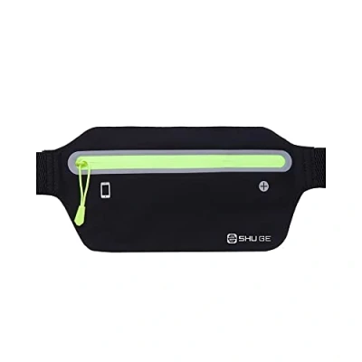 Image of Running Belt with Sweatproof Waist Pack Adjustable Elastic Strap Fanny Reflective Strip for Workouts Outdoor Training Money