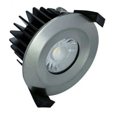 Image of Integral LED 70 75Mm C/Out 440Lm 6W 4000K 38 Firerated Static Downlight Dimmable Satin Nickel