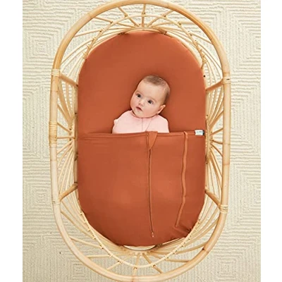 Image of Bedding : Tuck Sheet/TOG: 0.2/1.0 / Size: Bassinette/Colour: Rust