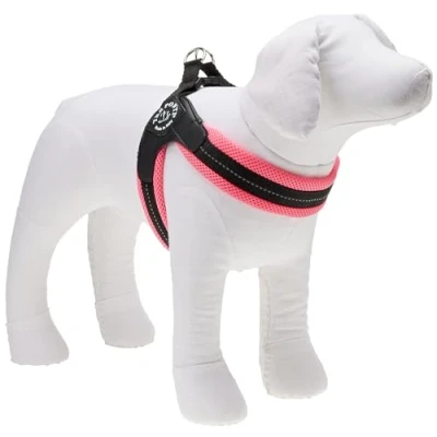 Image of TRE PONTI Easy Fit Mesh Fix Neon Dog Harness, Size 3, Pink