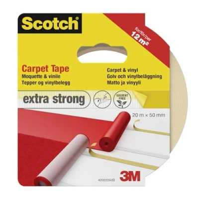 Image of Scotch 42022050 Extra Strong Carpet Tape White