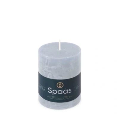 Image of Spaas Rustic Pillar Candle 70/95 mm 35h, Light Blue