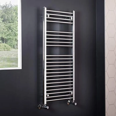 Image of NRG Straight Bathroom Heated Towel Radiator Rail Rad Central Heating Ladder Warmer 1100 x 500mm Chrome