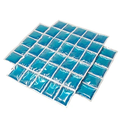 Image of ToCi cooling mat, large gel pad with 30 cells, flexible ice pack, compress, packs individually and in a set Pack of 2