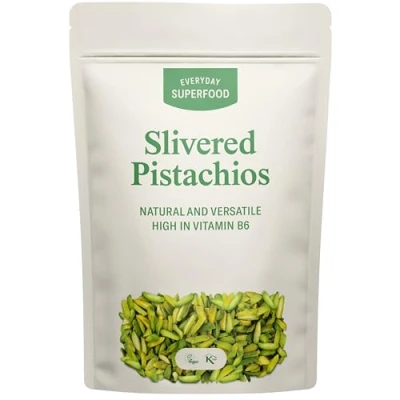 Image of Pistachio Nuts Chopped 200g (Pistachio Slivers) Raw Unsalted Kernels Slivered Ideal for Desserts, Cakes &amp; Pudding Decorations