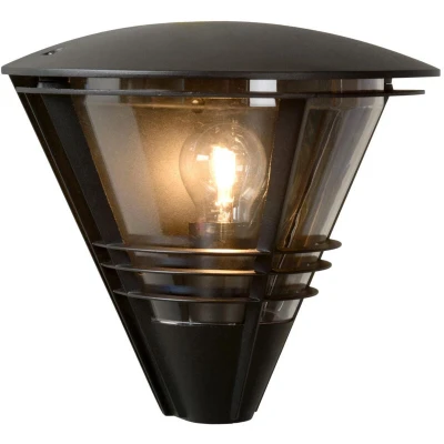 Image of Livia Modern Wall Light Outdoor 1xE27 IP44 Black