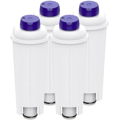 Image of 4PACKS Water Filter for Delonghi Replacement Coffee Machine with Activated Carbon Softener De&#039;Longhi ECAM, ETAM, EC, BC Series