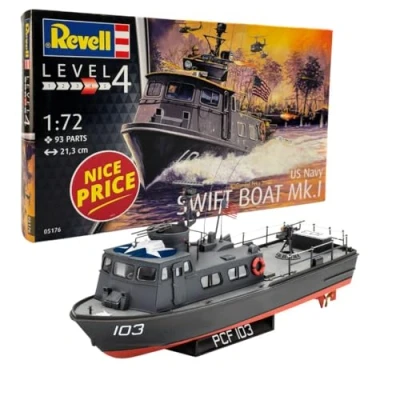 Image of Revell 05176 US Navy SWIFT BOAT Mk.I 1:72 Scale Unbuilt/Unpainted Plastic Model Kit