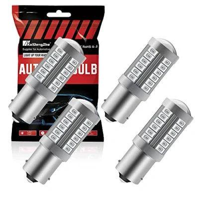 Image of 4pcs Red 1156 BA15S P21W 5630 33SMD Car LED Bulbs 900LM Super Bright Brake Light Rear fog lamps Position Tail Parking 12 30V 3.6W