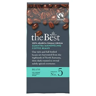 Image of Morrisons The Best Sumatra Coffee Beans 227g