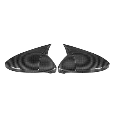 Image of Wing Mirror Covers Car Rearview Cover For VW Golf MK7 MK7.5 R GTI GTD 2014 2019 Accessories Caps Casing OX Horn Style (Color : Carbon Fiber Pa