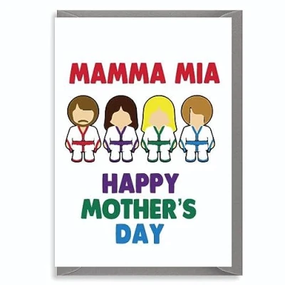 Image of Cheeky Chops Funny Mother&#039;s Day Card Birthday Mum Mother Mam Abba Mamma Mia M111, 5 x 7