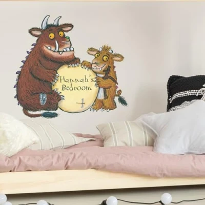 Image of Stickerscape Gruffalo Wall Sticker (Personalised Gruffalo’s Child Regular) and Friends Stickers, Child’s Bedroom Decor Easy to Apply, Cleanly Removable