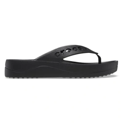 Image of Crocs Women&#039;s Baya Platform Flip Sandal, Black, 8 UK