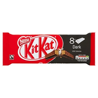 Image of Nestle KitKat Dark Chocolate Fingers, 8 x 20.8g