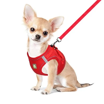 Image of FEimaX Cat Harness and Leash Set for Escape Proof Walking, No Pull Reflective Soft Mesh Puppy Step in Vest Adjustable Car Small Dogs Cats Animals