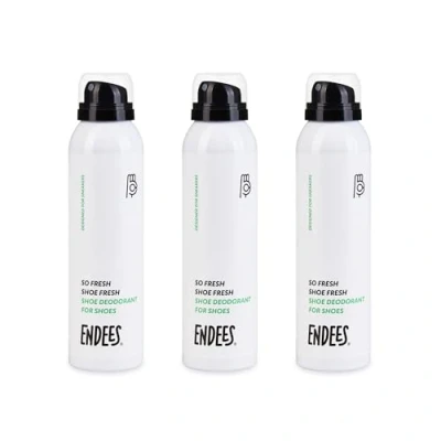 Image of Endees So Fresh Shoe Deodorant Spray (3x150ml) BoV Technology for Extended Aerosole Use Odour Neutraliser Grapefruit Scented Sports &amp; Daily 3 Units Set