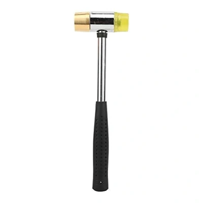 Image of Guitar Fret Hammer,Guitar Anatomy Luthier Tools Fretting Hammer with Double Head Plastic Brass + Rubber for Guitar, Bass, Mandolin And Ukulele Playing Accessories