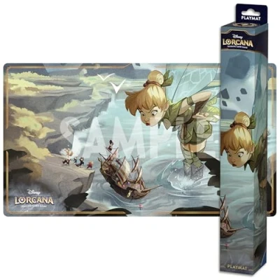 Image of Ravensburger Disney Lorcana TCG Playmat Tinkerbell Computer Desk Mouse Mat Accessories, Black