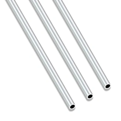 Image of iMeistek 6063 Aluminium Round Tube, 250mm Length 6mm OD 4mm ID Seamless Straight Tubing for Industrial, Decorative, Architectural (3PCS)