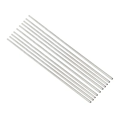 Image of 10pcs 304 Stainless Steel Straight Pipe Tubing OD 0.3mm x 0.1mm ID, Length 250mm Capillary Tube