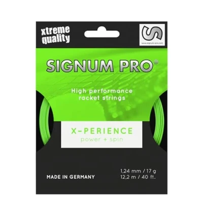 Image of Signum Pro Unisex Adult Xperience String Set 12m Neon Green Tennis