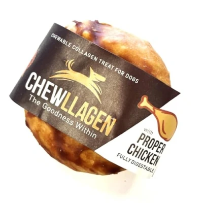 Image of Chewllagen Chicken Small Donut 3.5 inch (Pack of x 5) Healthy Choice Dog Chew and Treat SLCP