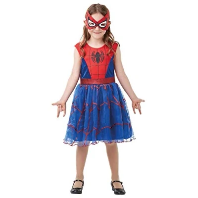 Image of Rubie&#039;s 3001012 3000 Spider Girl Deluxe MARVEL SPIDERMAN Kids Fancy Dress, Multi Color, 2 3 Years