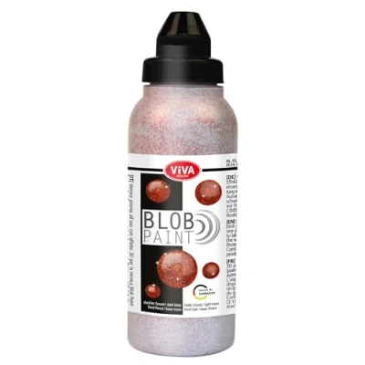 Image of Viva Decor® Blob Paint Glitter (Copper, 90 ml) Ready to Use Paints for Painting/Dot Painting Art Dotting Tool Canvas, Mandala etc. Made in Germany