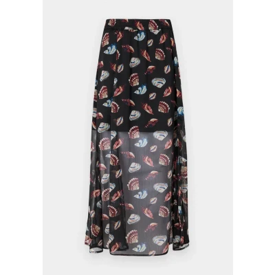 Image of ONLY Women&#039;s Onlasta Life Slit Ankel Skirt WVN, Black, L