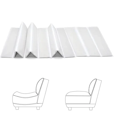 Image of KISAA Living Sofa Saver Adjustable/Foldable Cushion Support Board, Sag Savers 1,2,3 Seater Rejuvenator Boards Couch (White, 3 Seater)