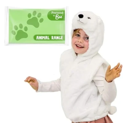 Image of PRETEND TO BEE Polar Bear Wild Animal Fancy Dress Costume for Kids, 3 7 Years